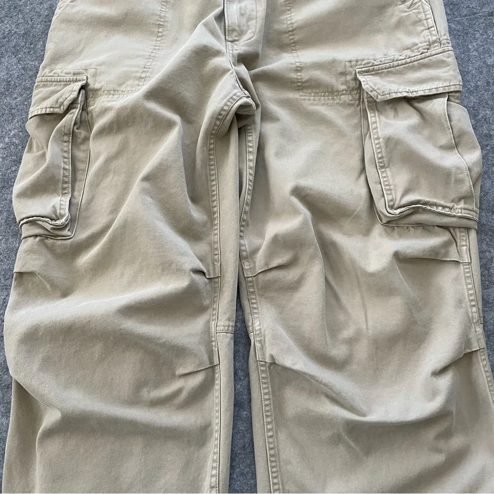 VTG Polo Jeans Co Ralph Lauren Cargo Pants Mens 38x30 (~26.5) Khaki Y2K Utility - Picture 14 of 16